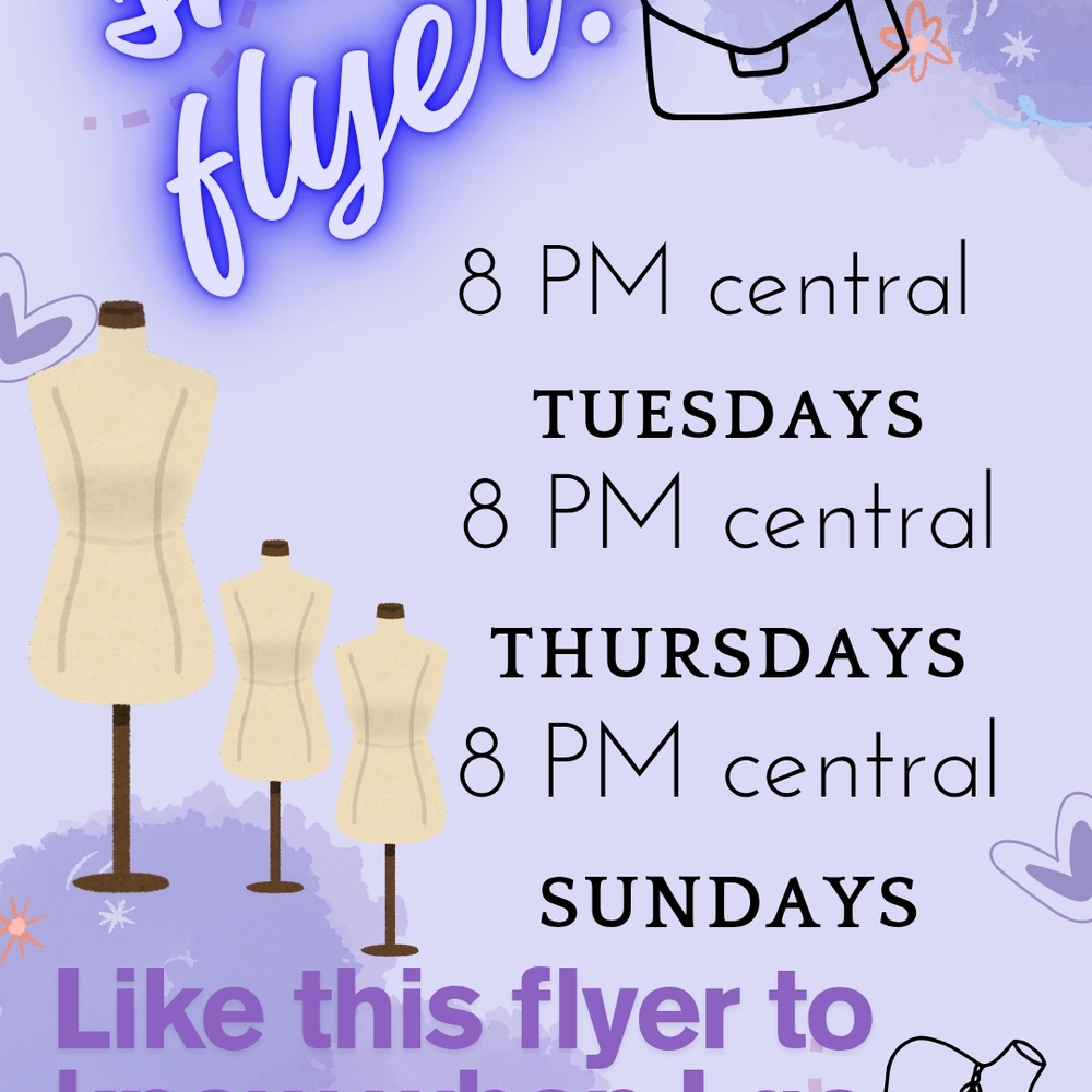 Like This Flyer To Be Reminded Of My Lives